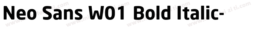 Neo Sans W01 Bold Italic字体转换